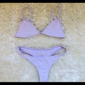 Frankies Bikinis Lavender Set